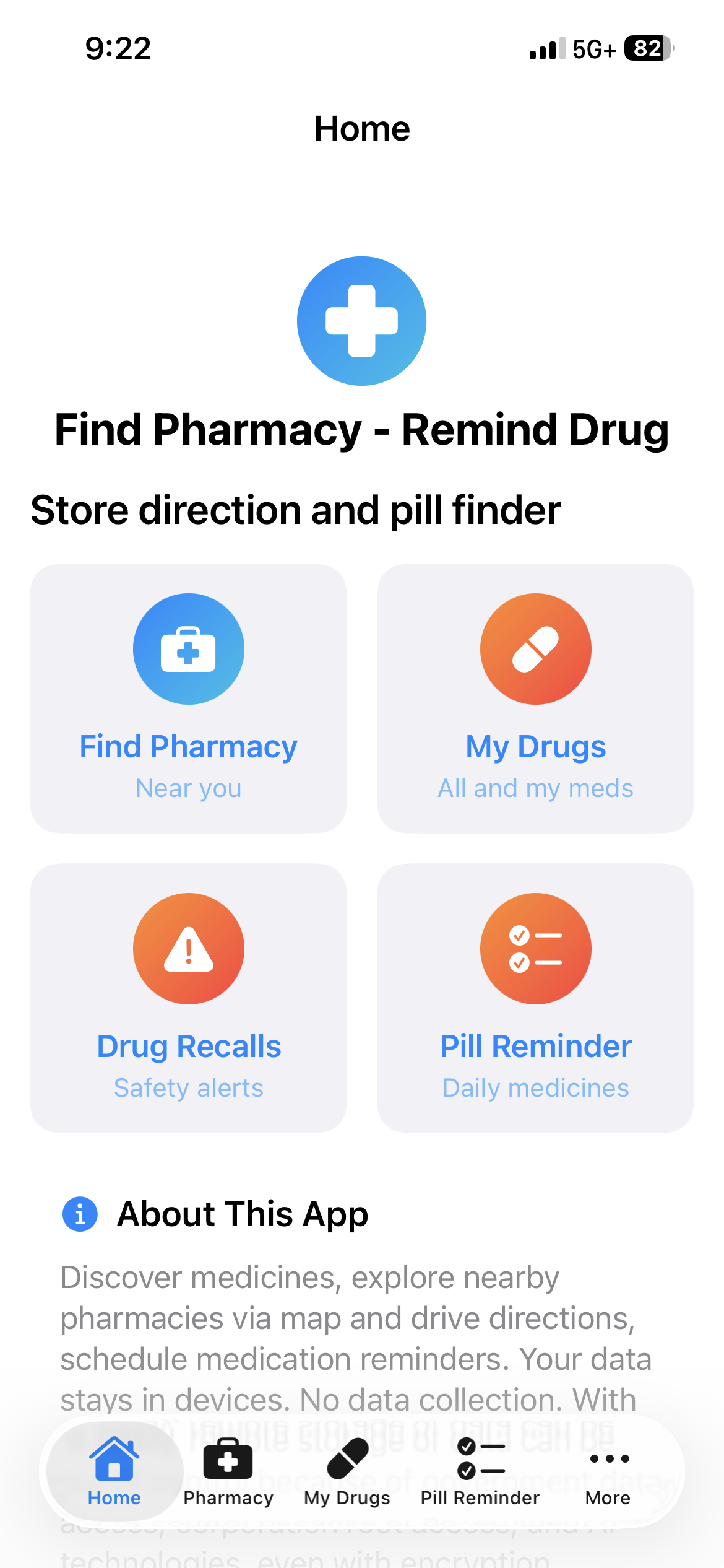 Home screenshot